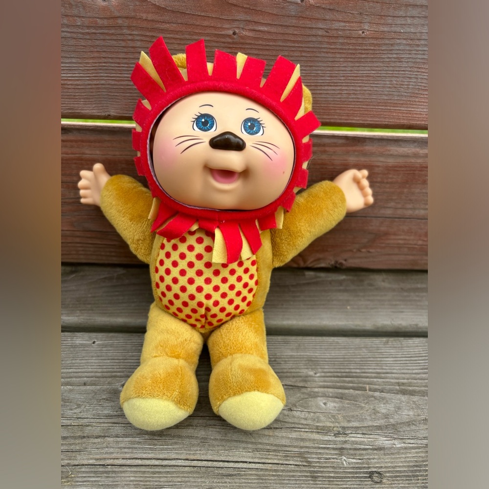 Vintage ! Poupée peluche Patch Chou zoo amis Austin Lion ! Comme neuf ! (B)